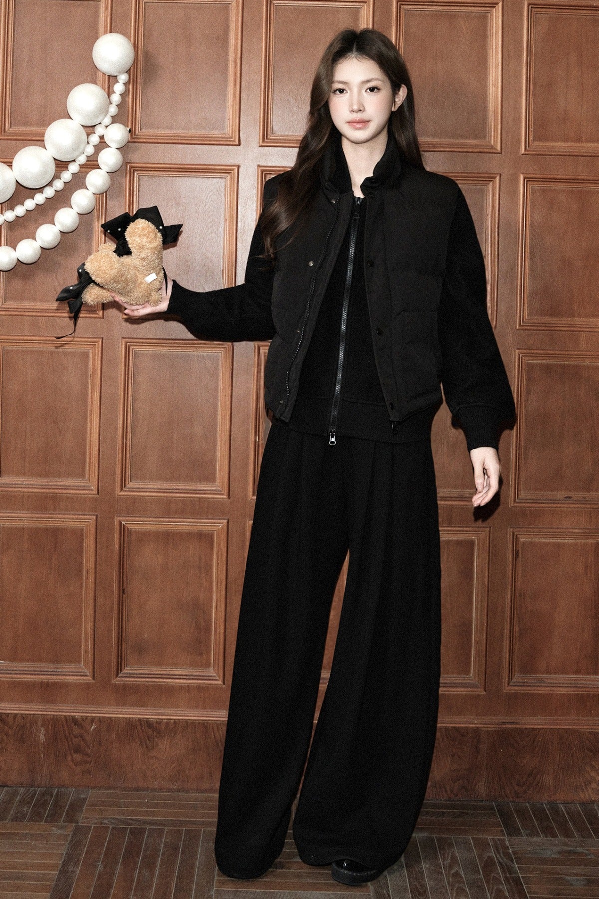 Floor-Length Wide-Leg Pants