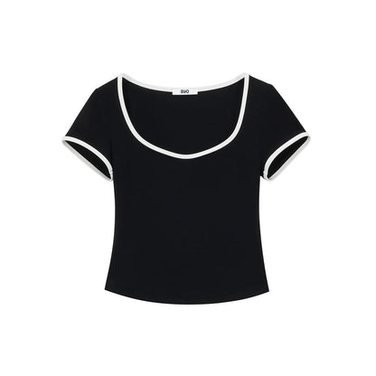 Vintage Striped V-Neck Top