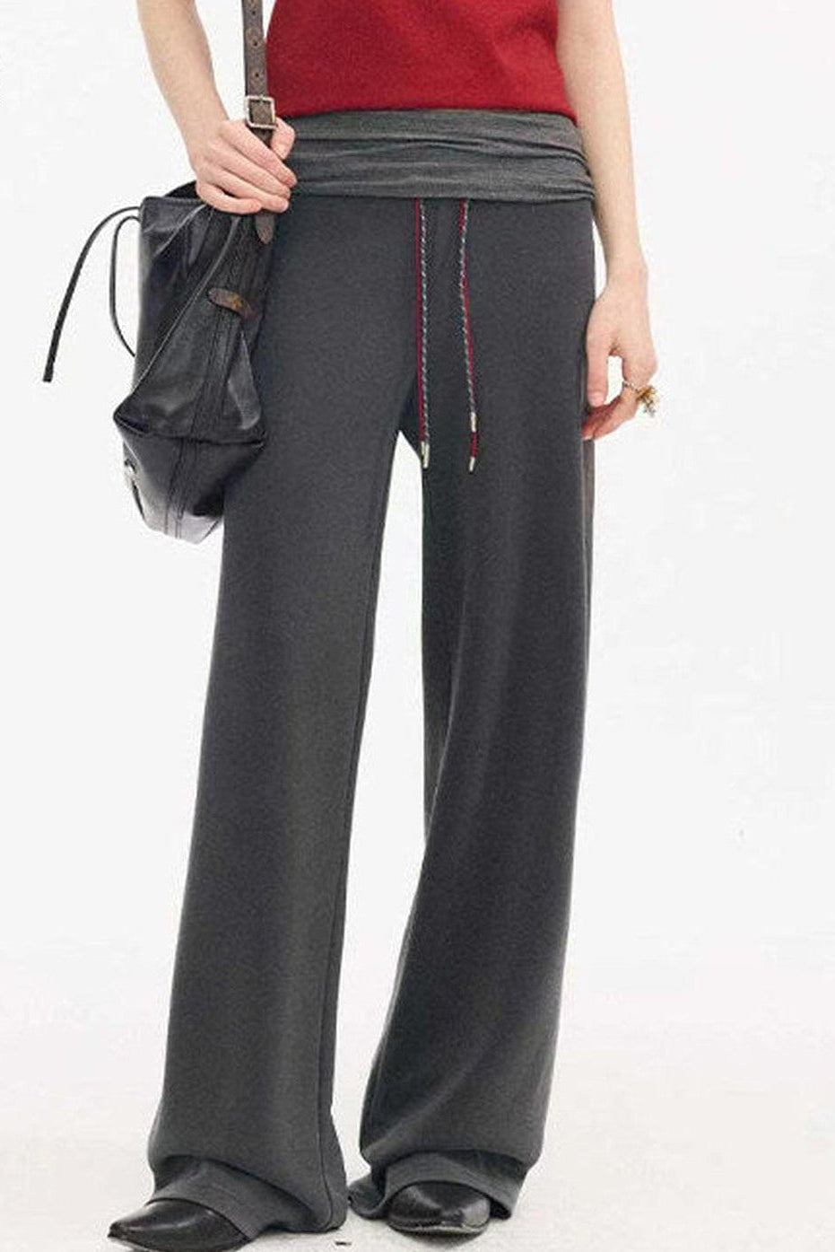 Pantalones casuales slim de cintura alta