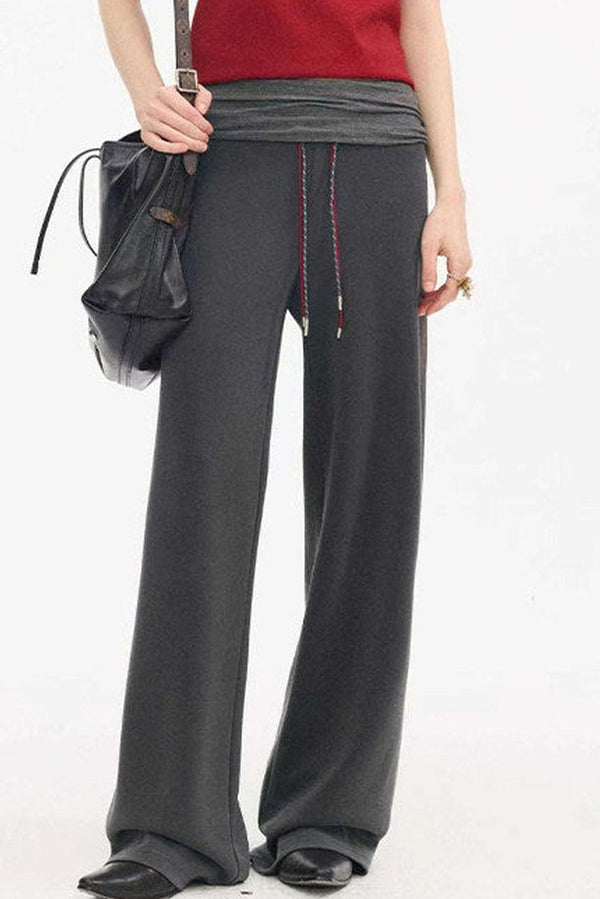 Pantalones casuales slim de cintura alta