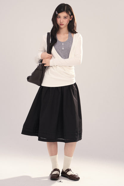 Layered-Look Long-Sleeve Top