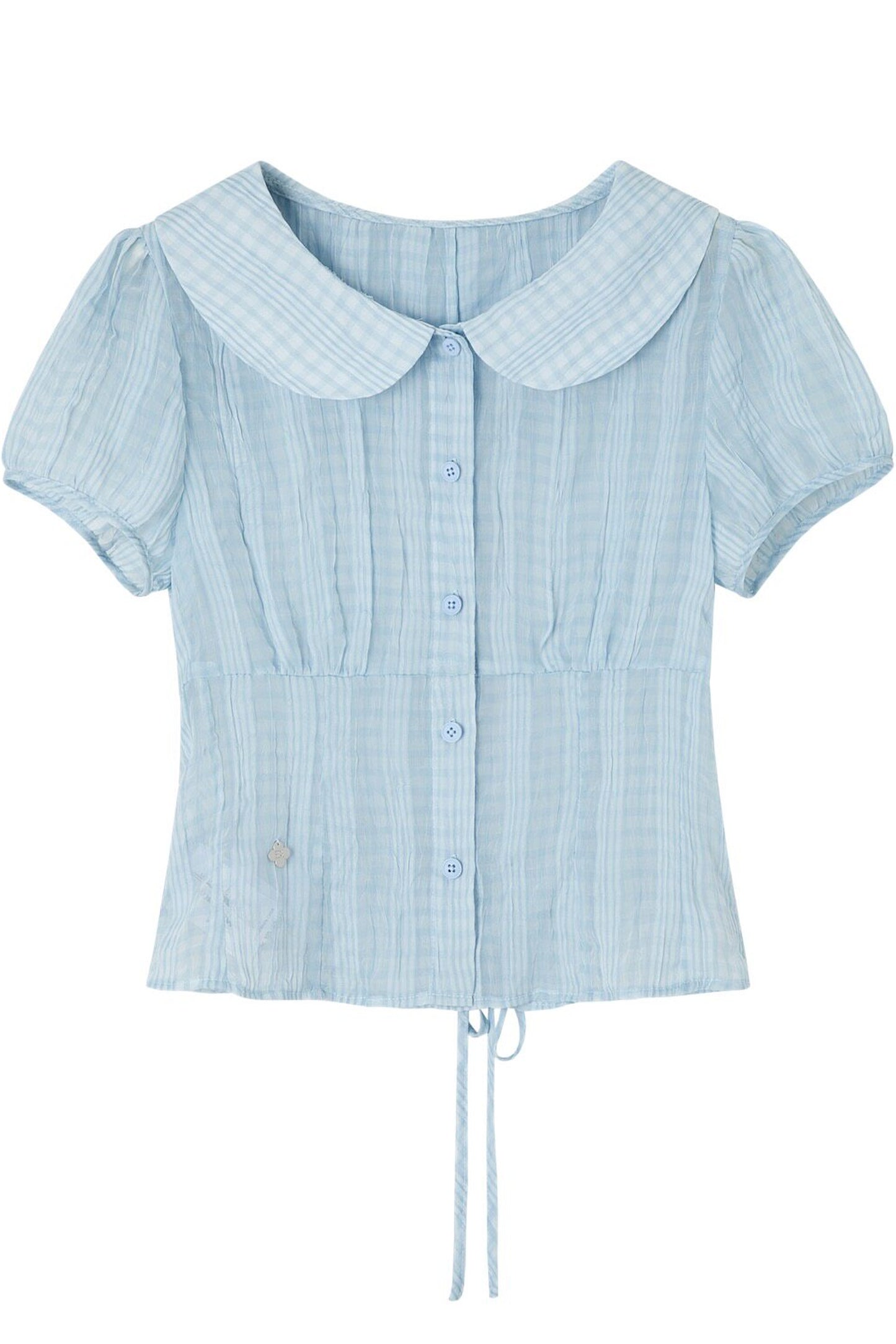 Polka Dot Doll Collar Shirt