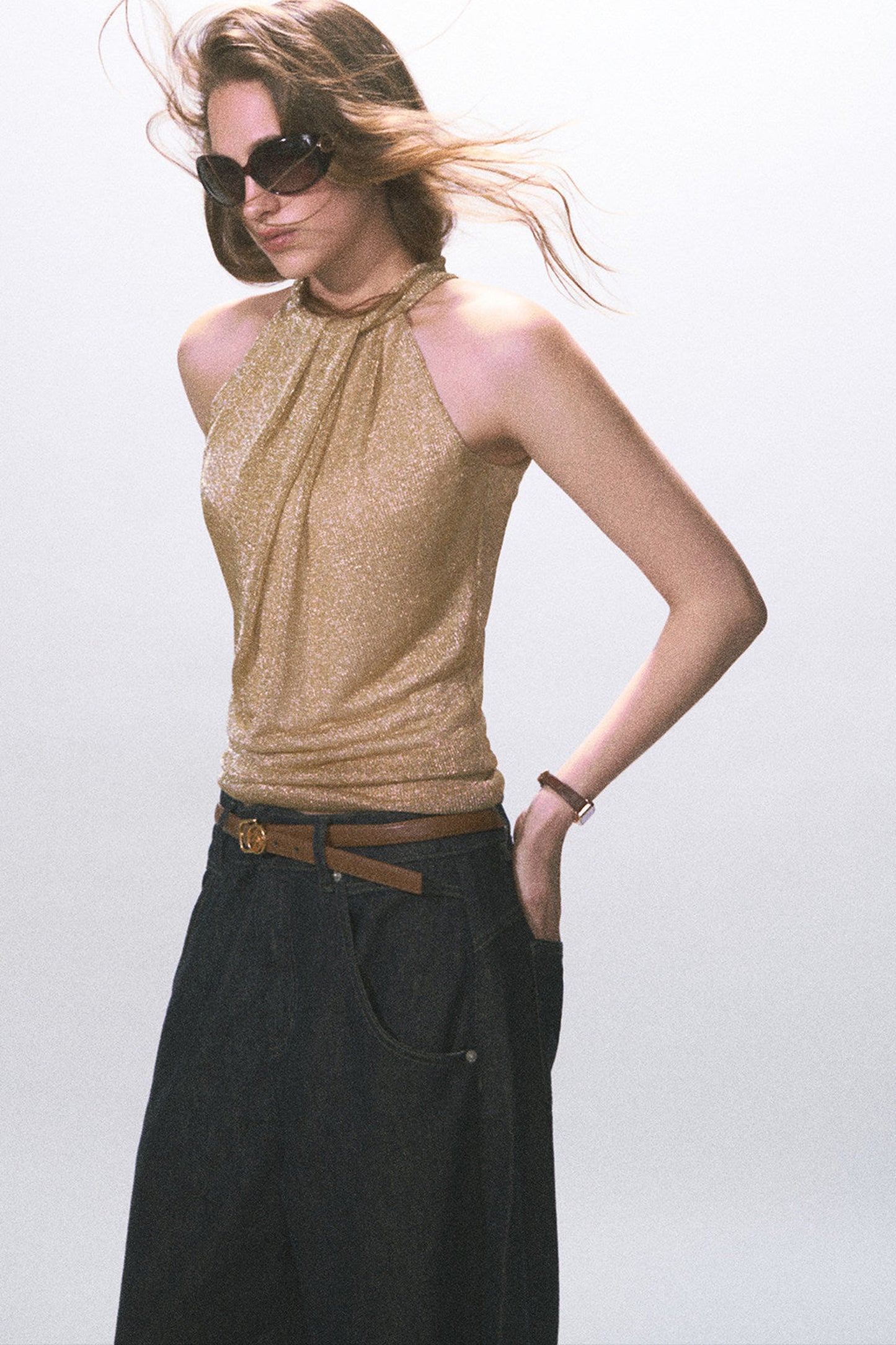 Twist Halter Backless Camisole Top