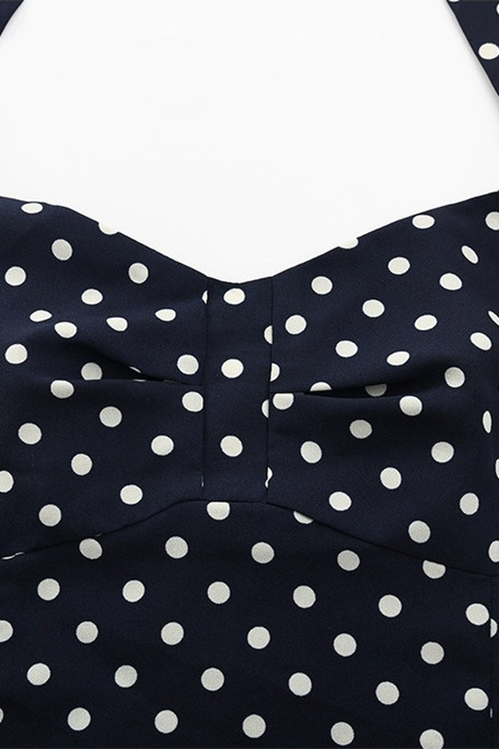 Polka Dot Halter Tiered Dress