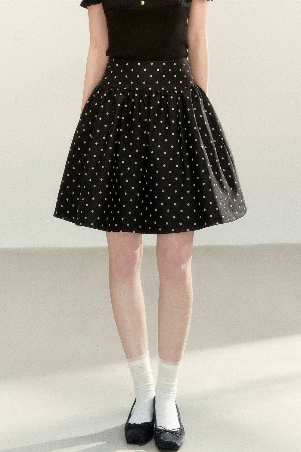 Minifalda Evasé con Lunares