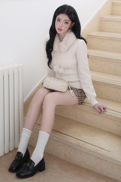 Retro Plaid A-Line Mini Skirt