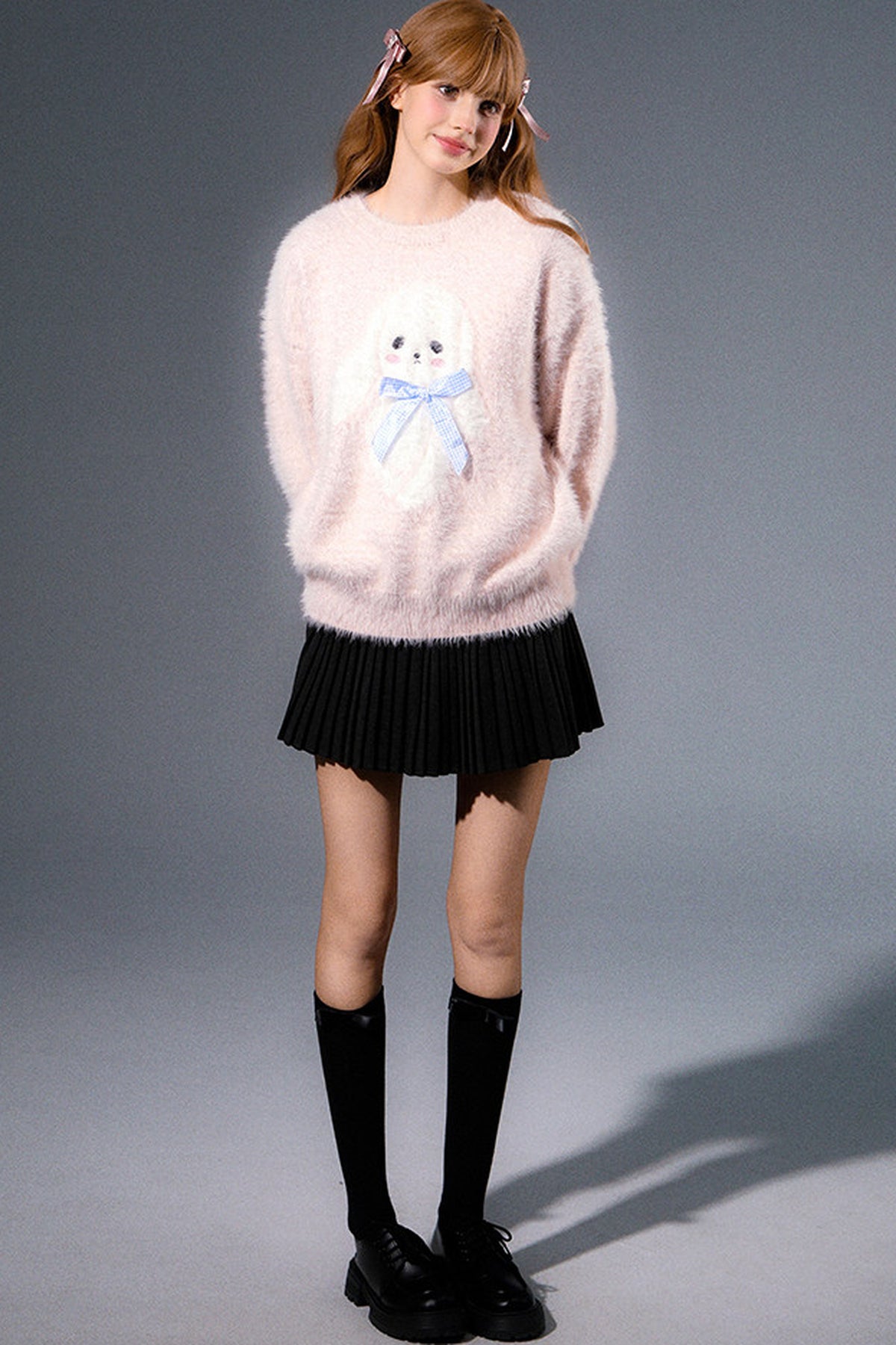 Mink Fur Bear Rabbit Knit Sweater