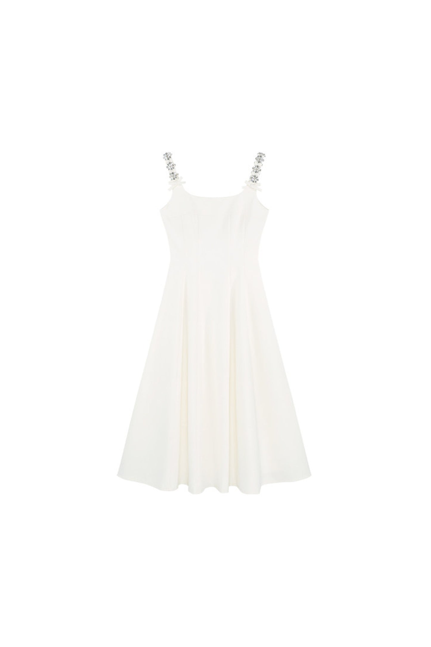 Elegant White Drapey Dress