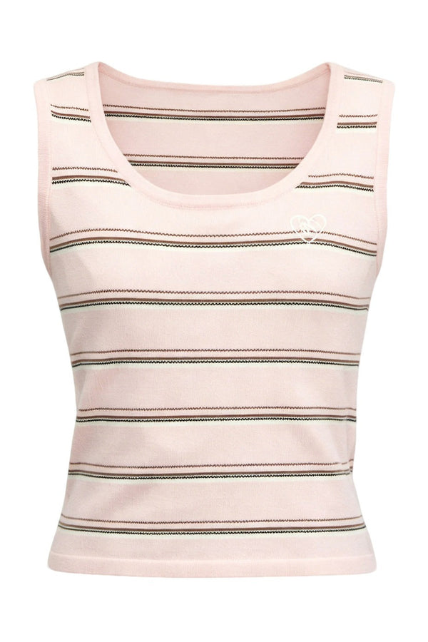 Retro Preppy Color-Blocking Shirt Knitted Vest and Skirt Set-Up