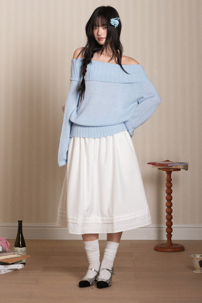 Off-Shoulder Knit Top