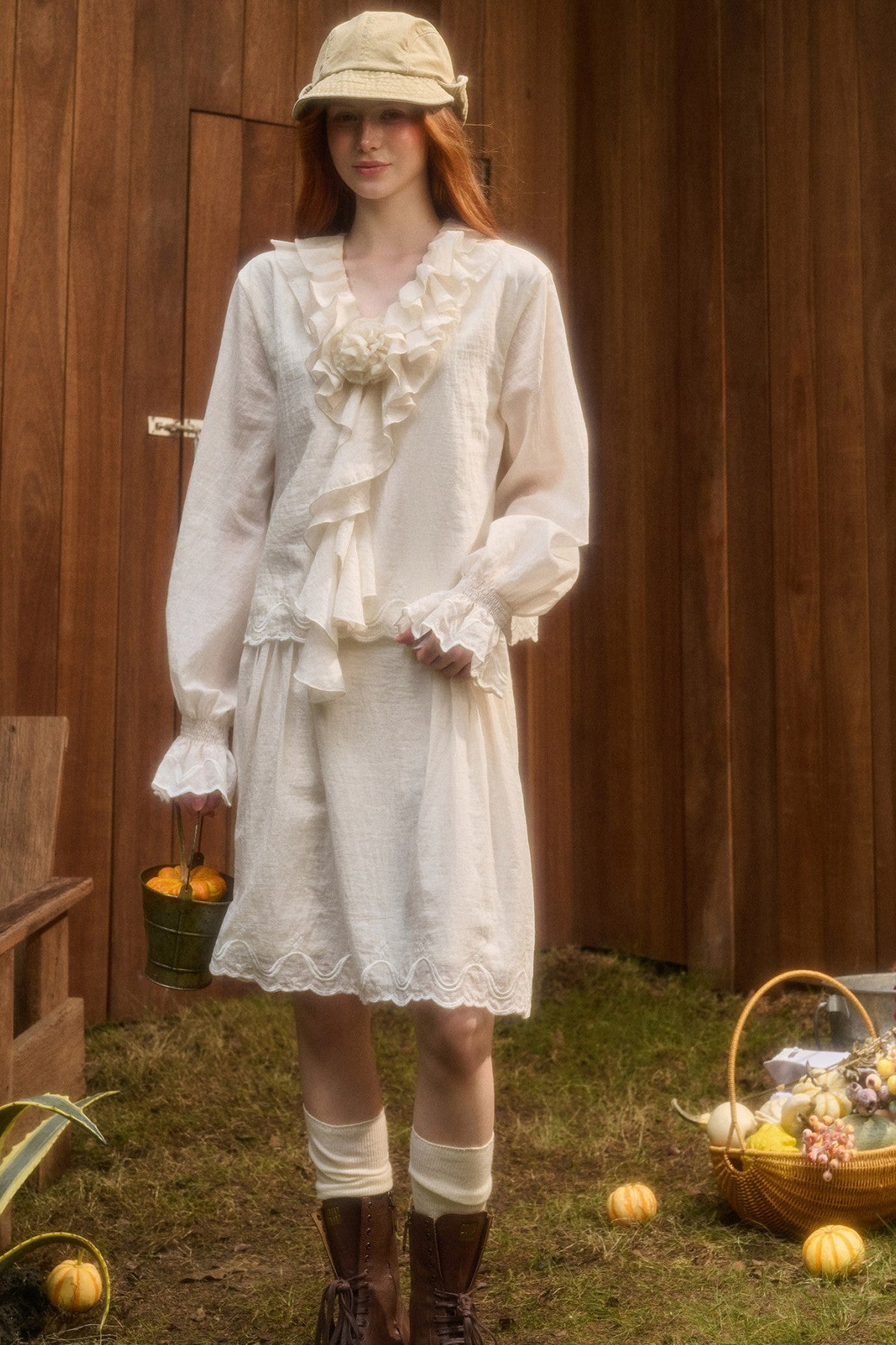 Tencel Cotton Lace Trim Set