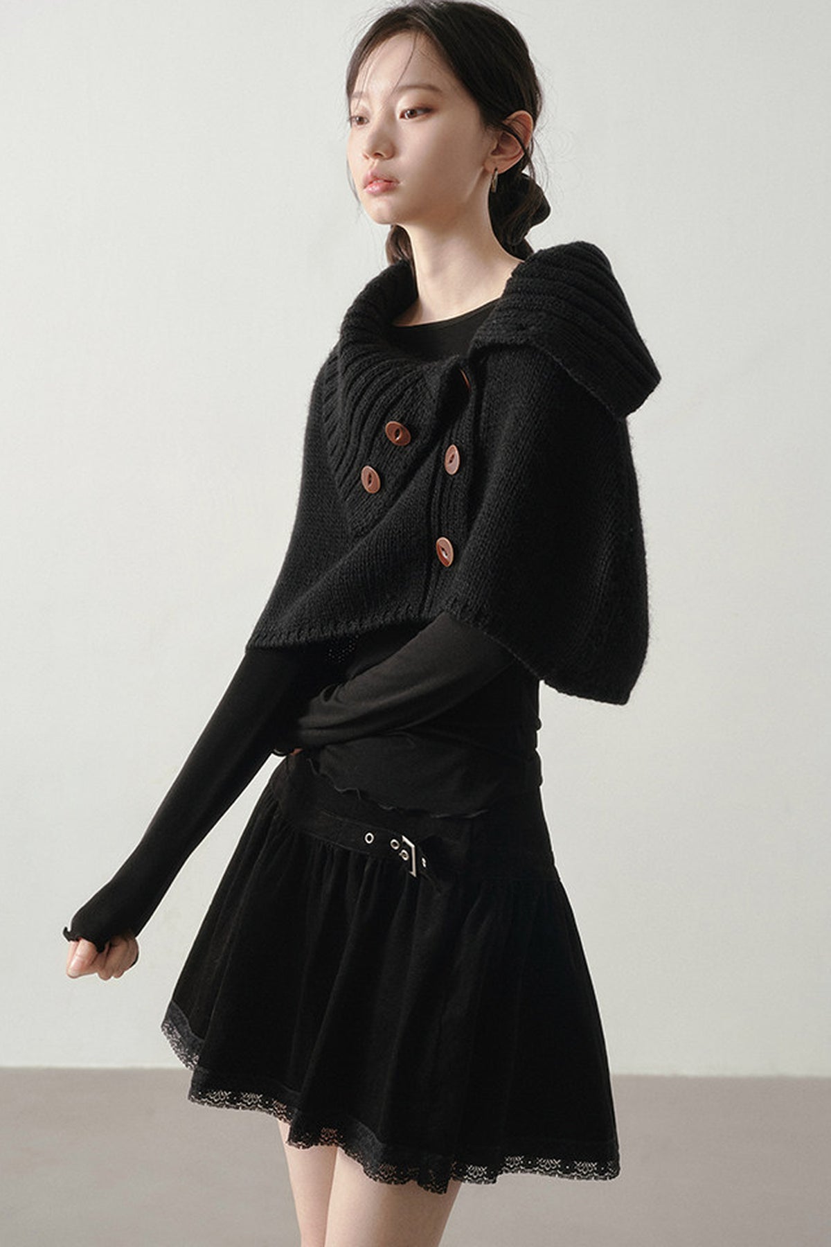 Lace Spliced Skirt