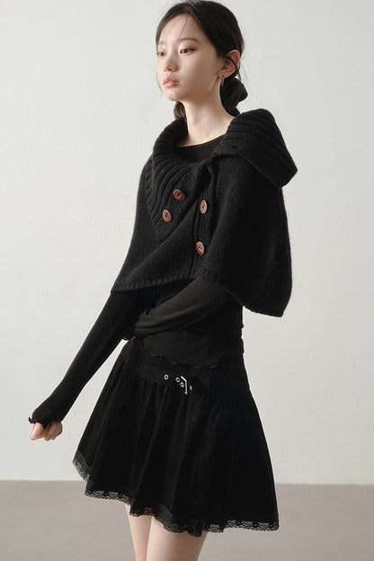 Lace Spliced Skirt