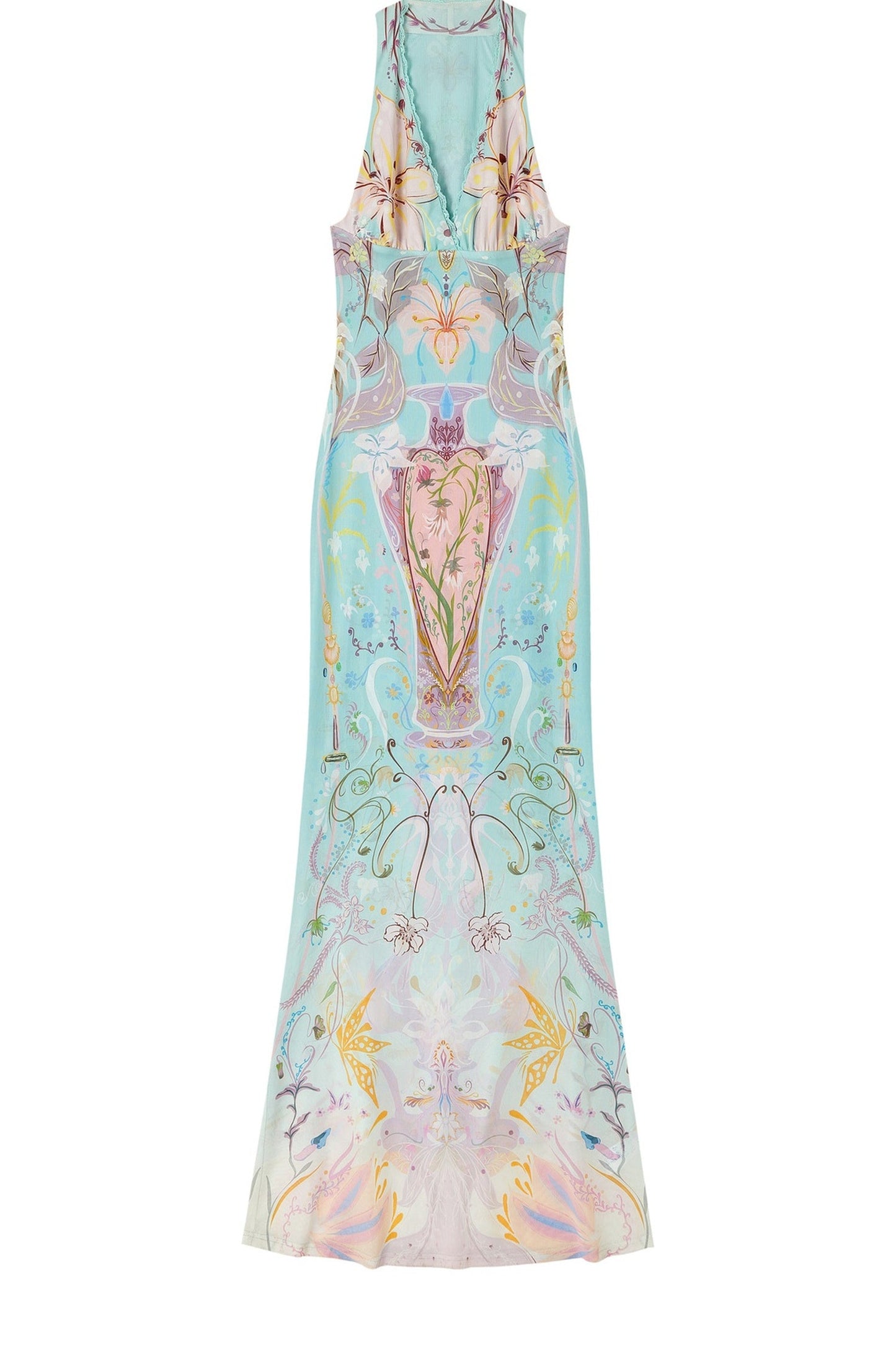 French Halterneck Fishtail Dress