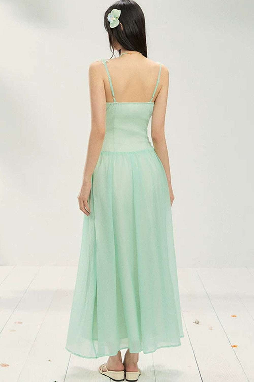 Backless Mesh Summer Dress