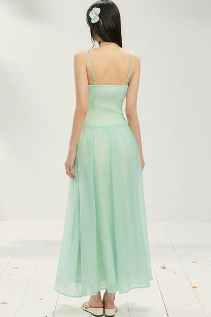 Backless Mesh Summer Dress