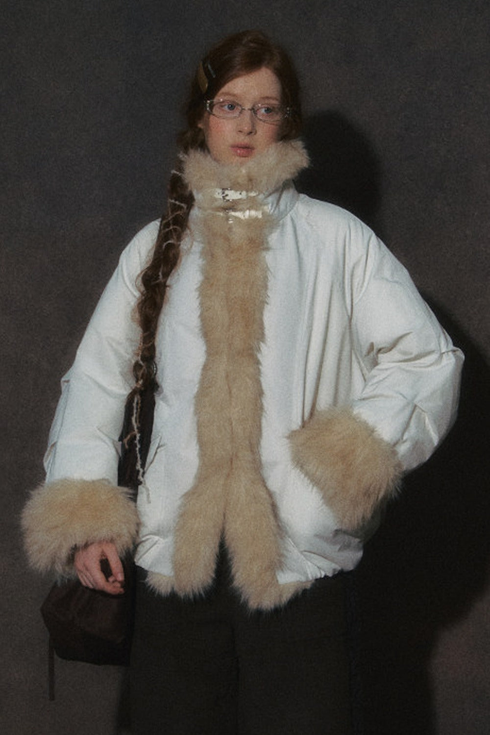 Short Fur Collar Down Jacket