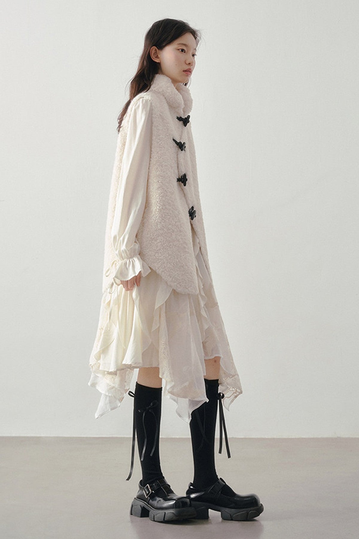Embroidery Shawl Dress