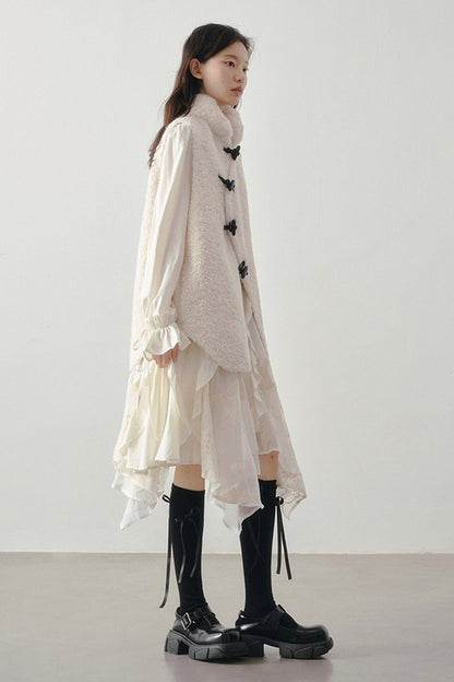 Embroidery Shawl Dress