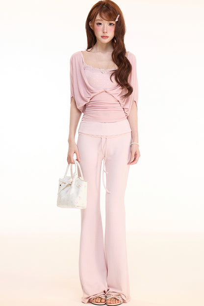 Layered V-Neck Two-Piece Set-Up