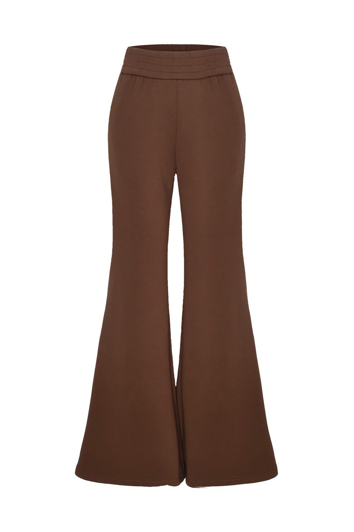 One-Shoulder Wool Knit Top and Pants Set-Up