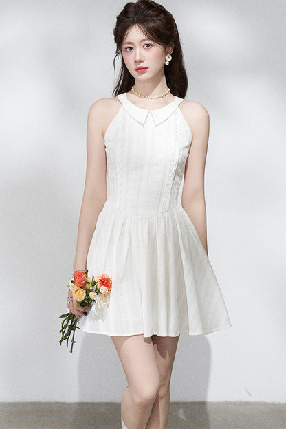 French Collar Bow Dress