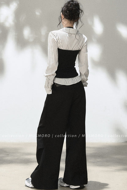 Loose Wide-Leg Trousers