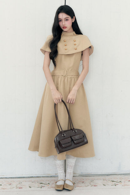 Long Napoleon Cape Dress Set-Up