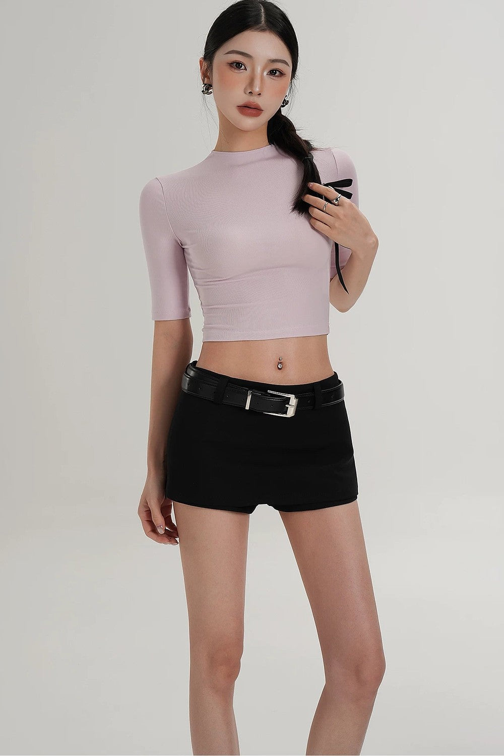 쇼트 사이드 지퍼 큐롯