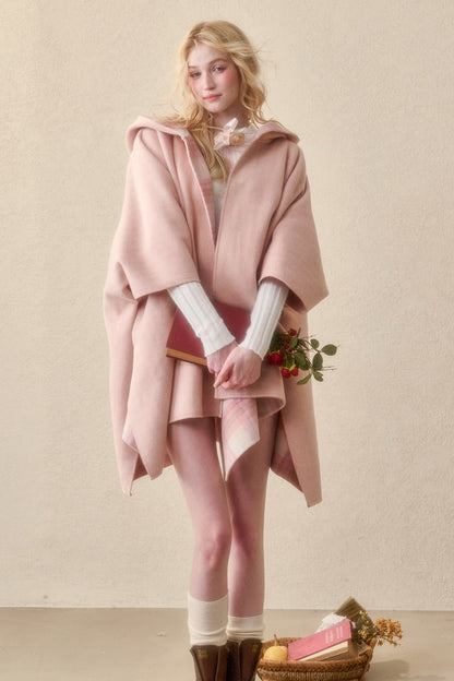 Reversible Wool Cape