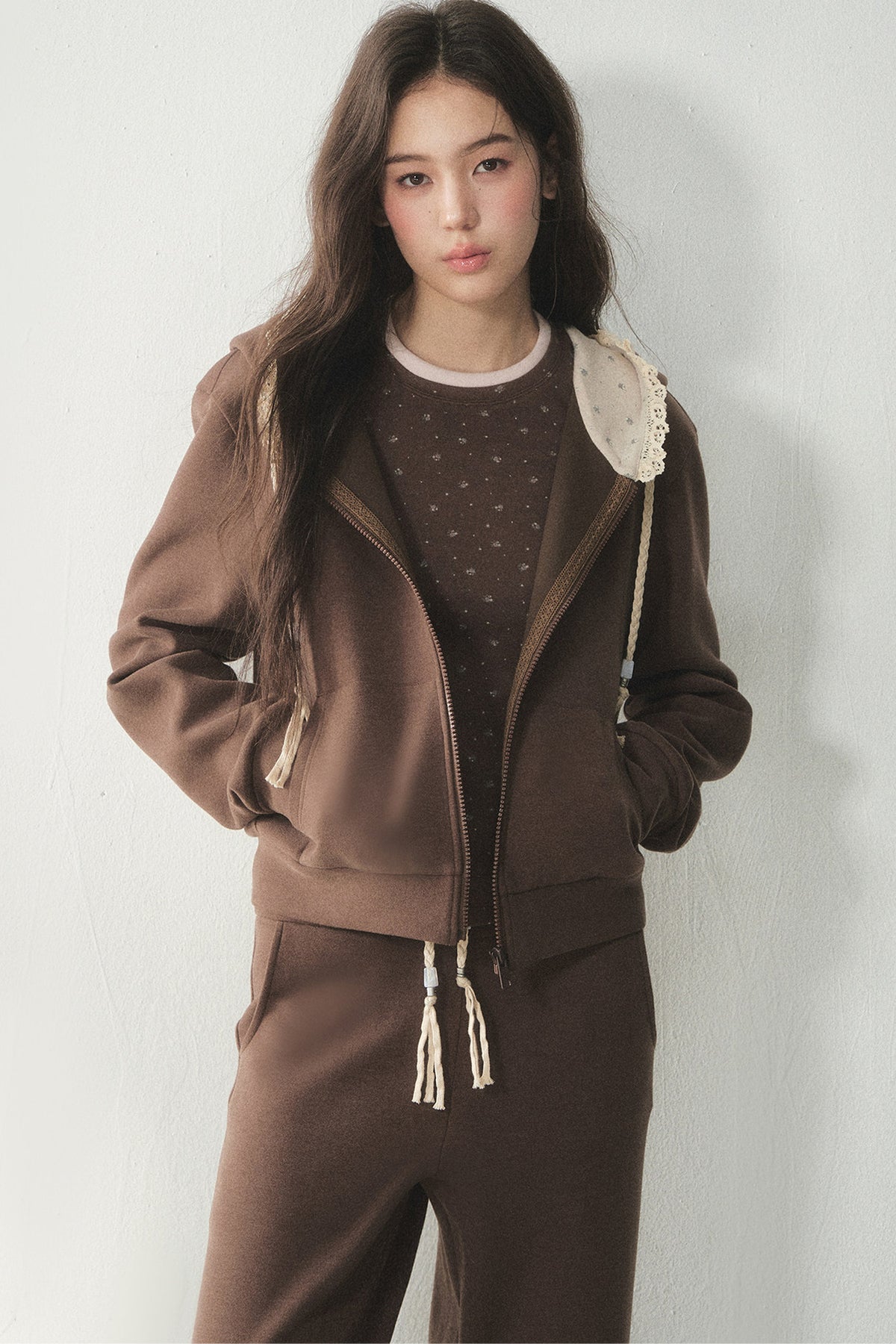Floral Air-Layer Sweatshirt and Pants