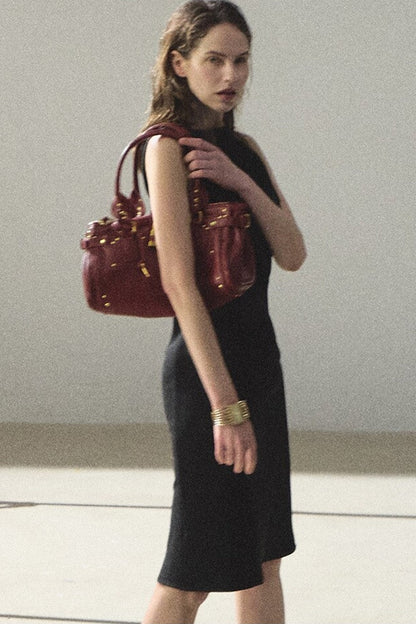 Acetate Black Tank Dress