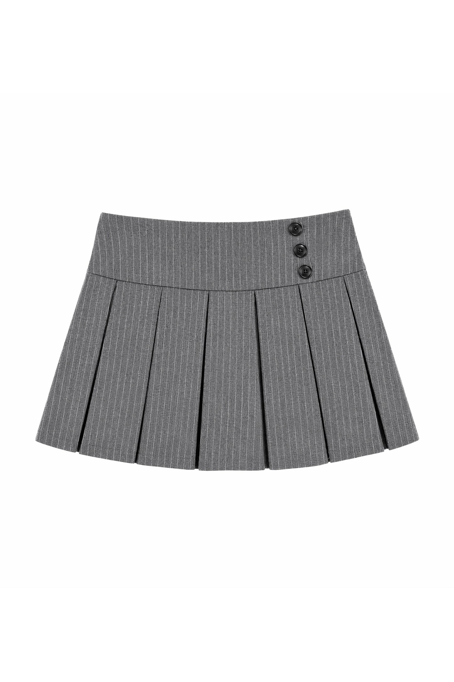 Plaid Shirt Cable Vest and Skirt 4-Piece Set-Up