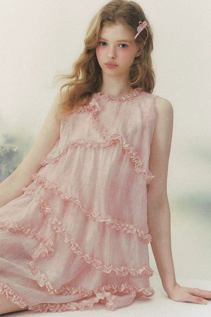 Pink Mist Layered Dress