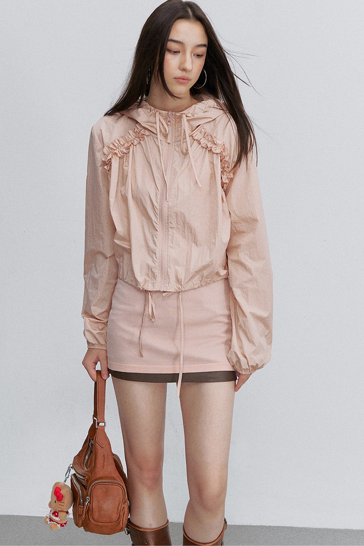 X-Line 3D Bow Tencel Wool Knit Camisole and Dress Set