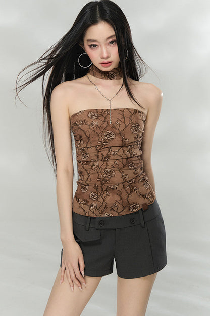 Choker Collar Tube Top