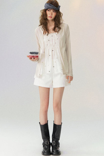 Cool Buttonless Long Sleeve Cardigan