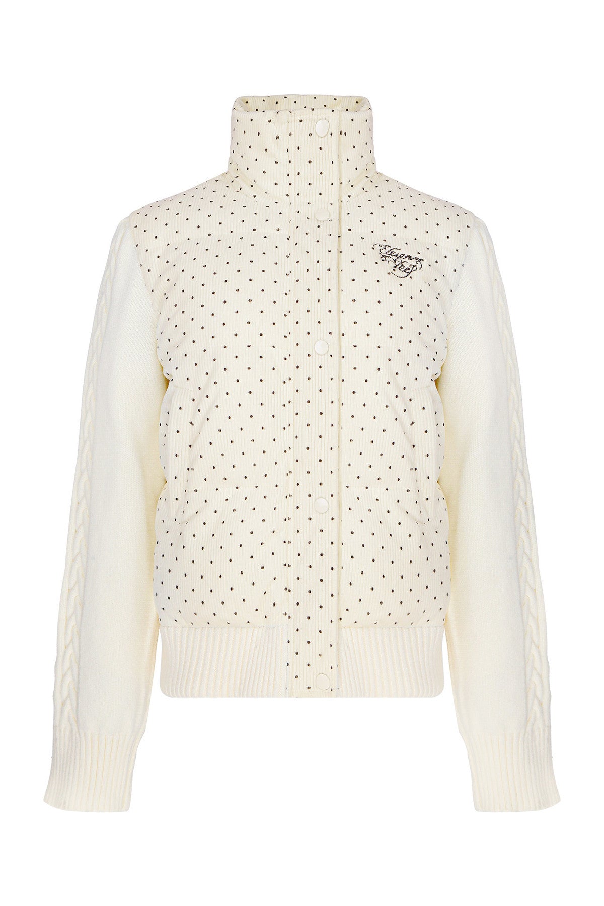 Polka Dot Cotton Jacket and Pants Set-Up