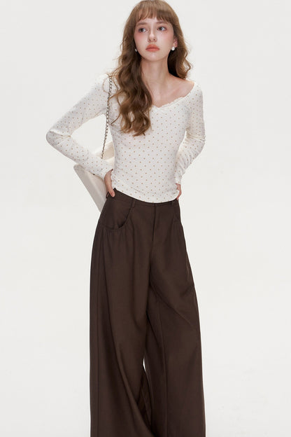 Romantic French Lace Bow Top