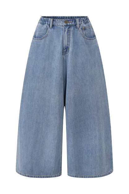 Pantaloni in denim a vita bassa