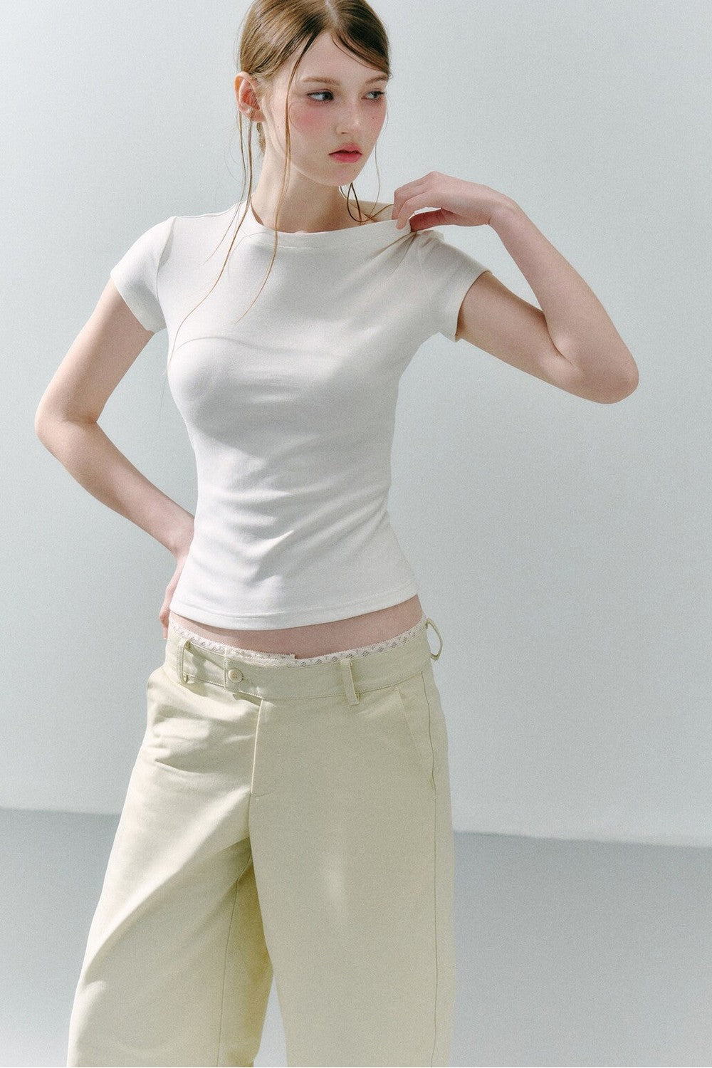 Romantic Lace Trim Pants