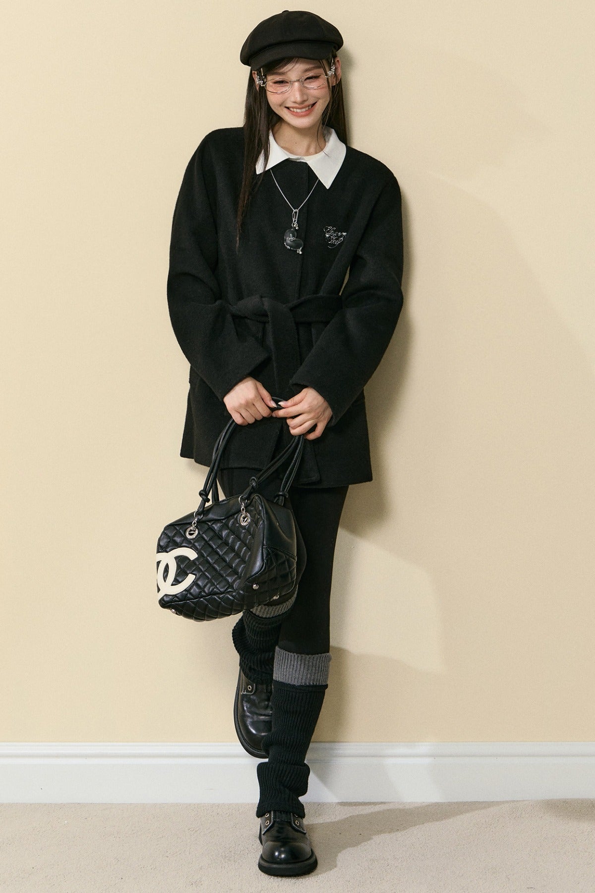 Shirt Collar Woolen Coat