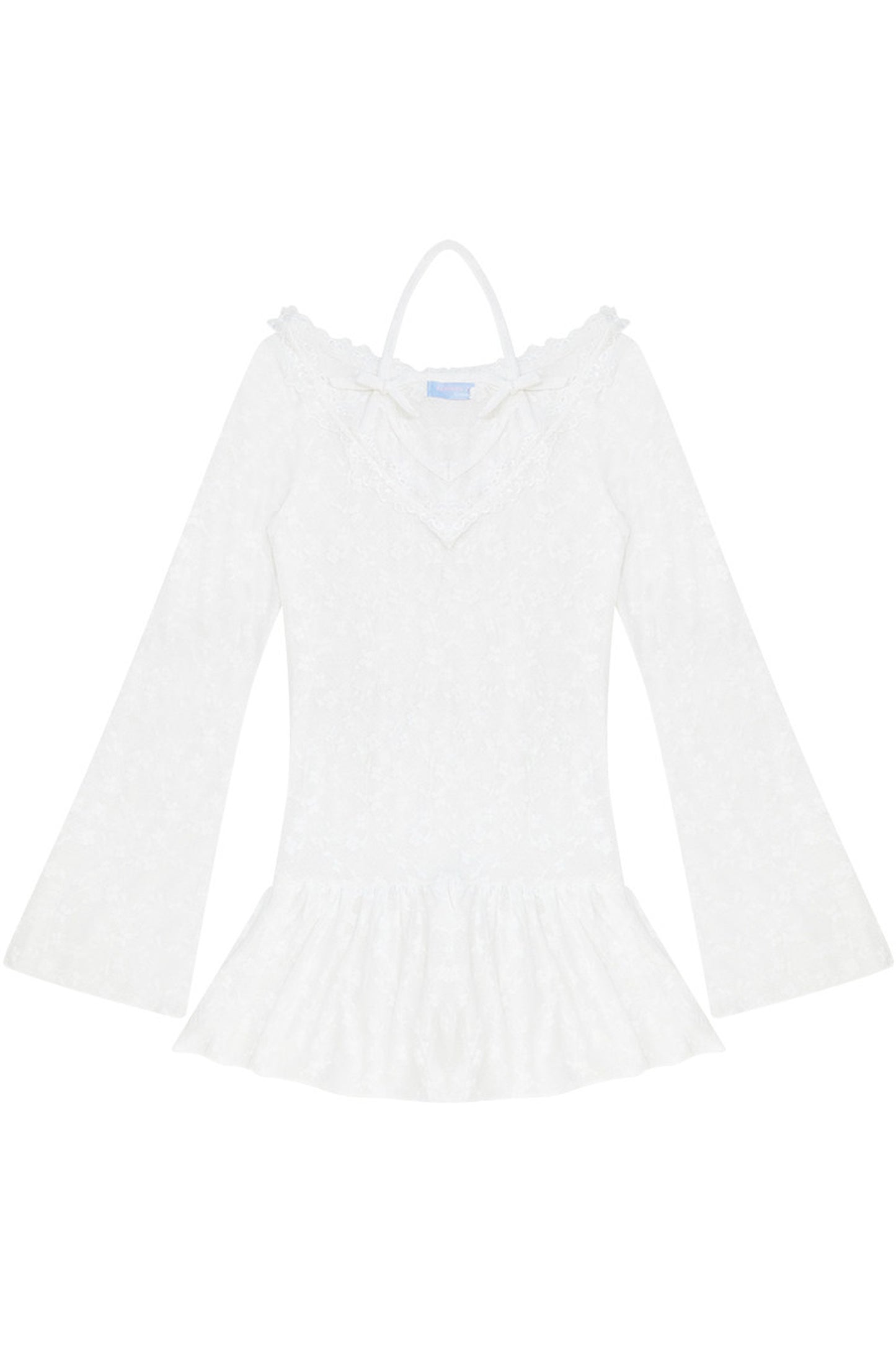 Butterfly Lace V-Neck Dress
