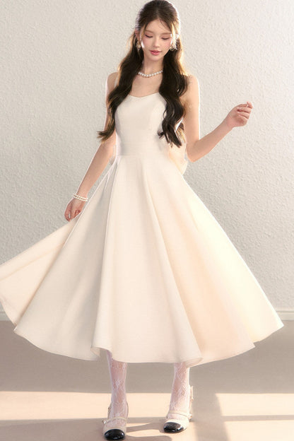Exquisite French Spaghetti Strap Dress