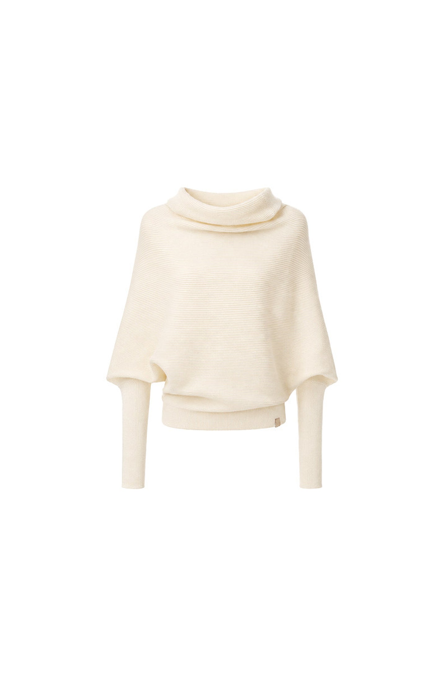 Batwing Knit Top and Polka Long Skirt Set-Up