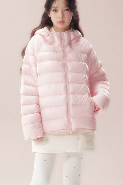 Silhouette Zipper Down Jacket
