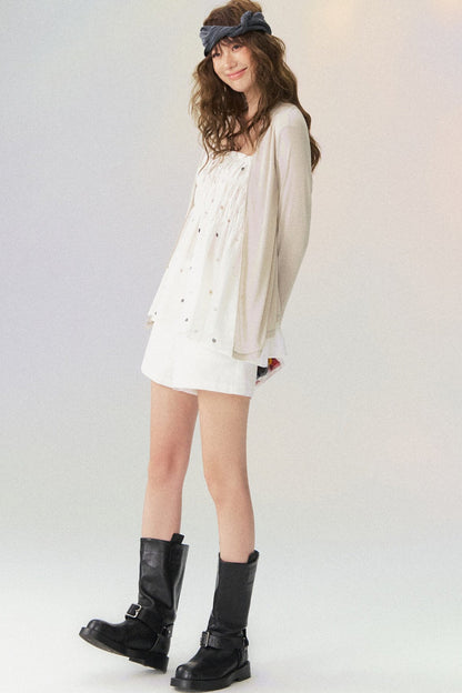 Cool Buttonless Long Sleeve Cardigan