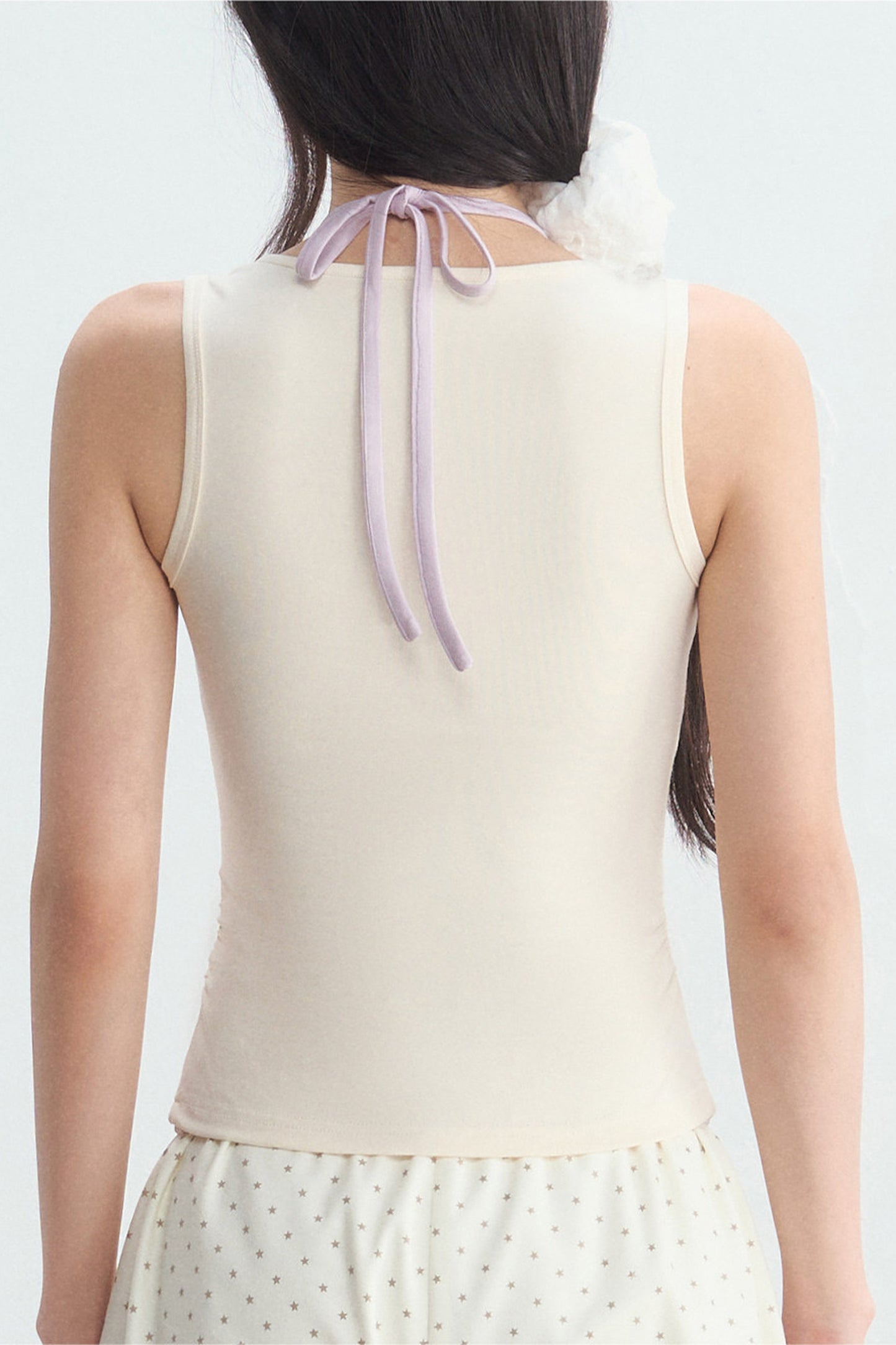 Halter Color-Blocked Camisole and Trousers Set