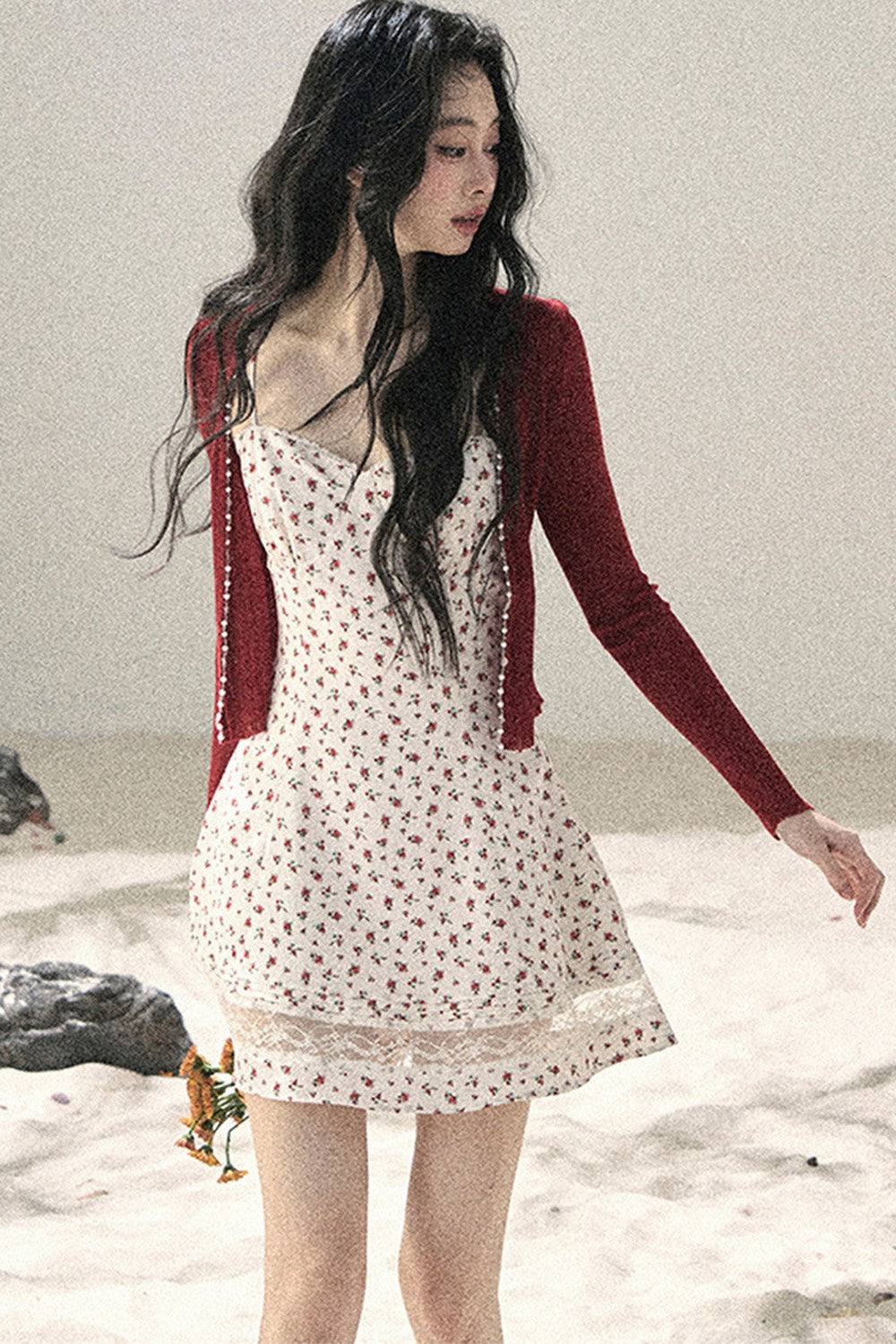 French Sun Protection Knit Cardigan Set
