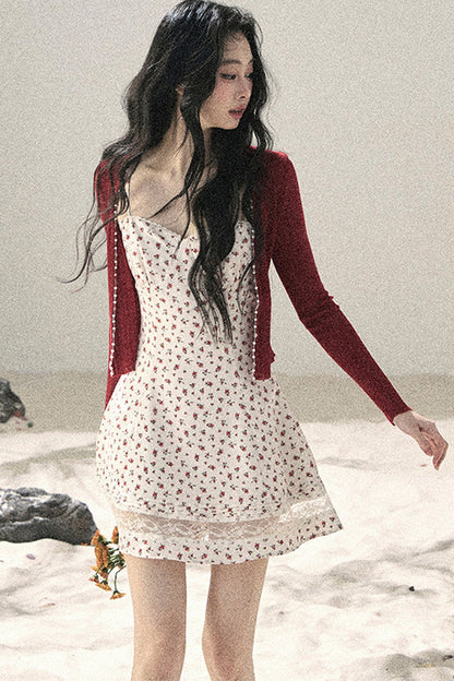 French Sun Protection Knit Cardigan Set